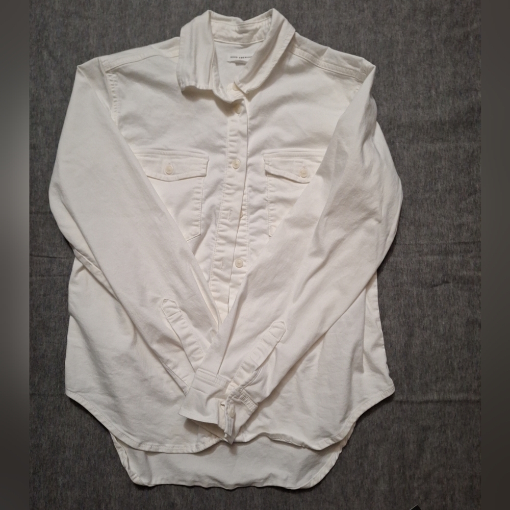 Good American Button-Up Shirt Size Xs